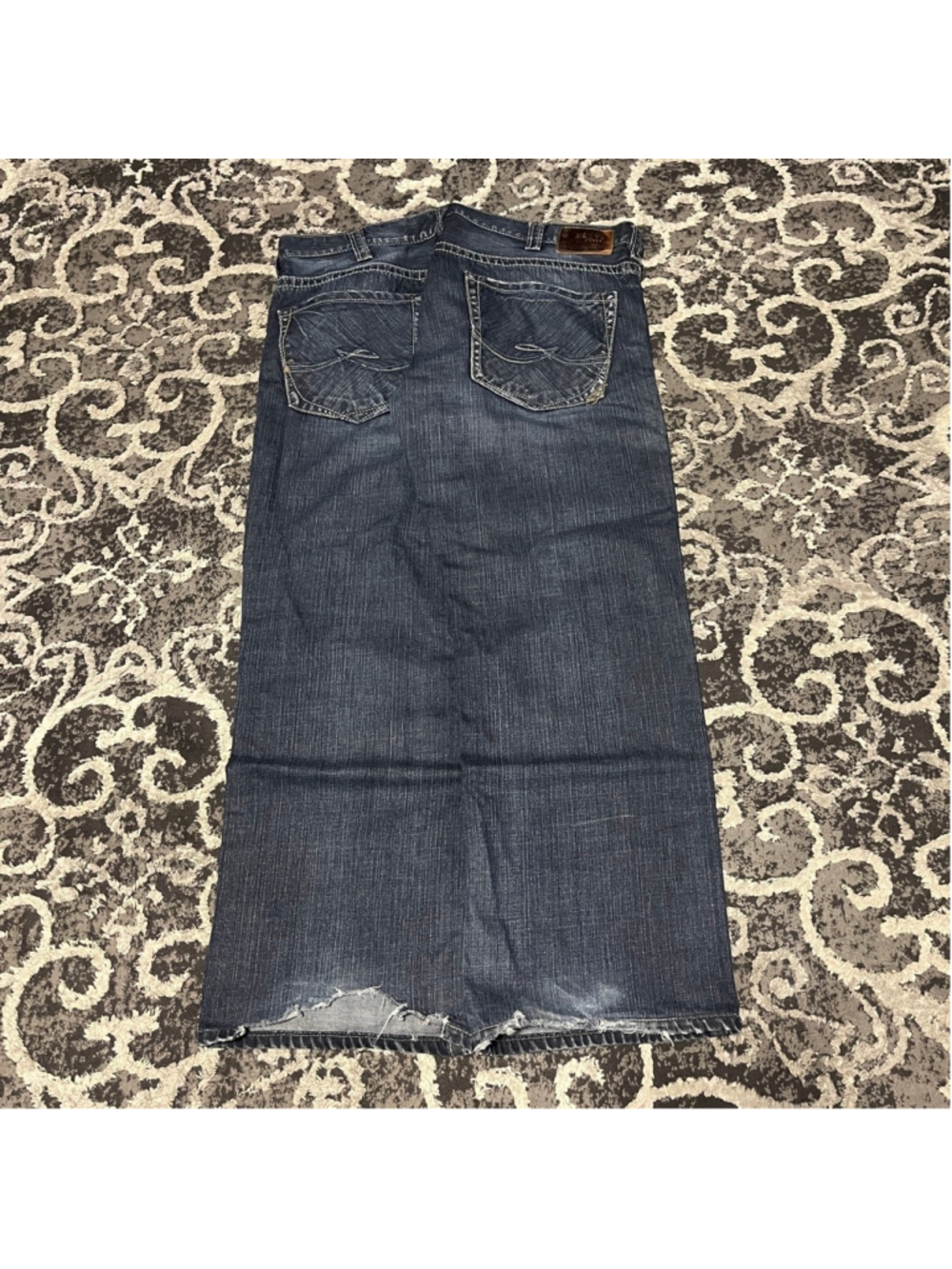 Vintage denim silver jeans